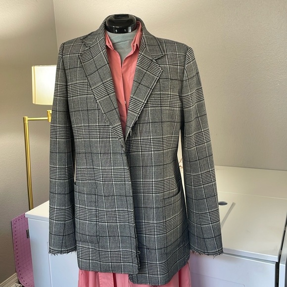 Proenza Schouler Plaid Deconstructed Blazer Like New - Picture 4 of 11